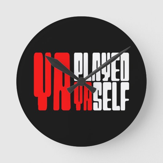 ヤ·ヤ遊セルフ ラウンド壁時計 (正面)