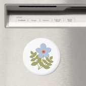 ユсシンプルー青い花 マグネット (インサイチュ (食洗機))