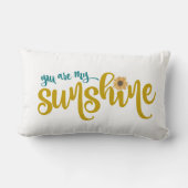 ユアアマイサンシャインヒンフラワータイポグラフィ ランバークッション (裏面)