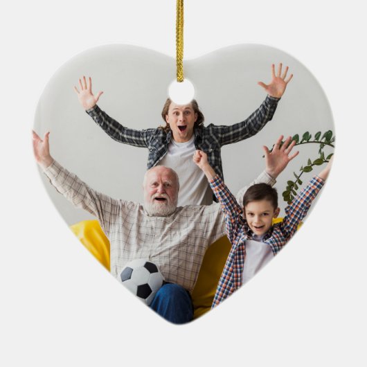 ユアウィングスパーソナライズされたメモリアルハートブルー セラミックオーナメント (裏面)