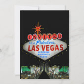 ユアカスタマイズウズラスベガスサイン招待状 招待状 (正面)