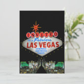 ユアカスタマイズウズラスベガスサイン招待状 招待状 (スタンド正面)