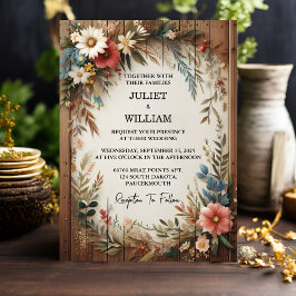 ユアガーデンフローラ春ウッドボ素朴ホ結婚ズ 招待状