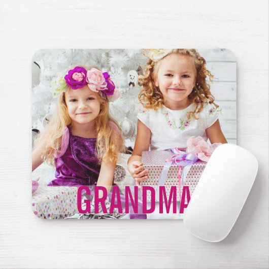ユアキッズフォトおばあちゃんマウスパッド マウスパッド (マウス)