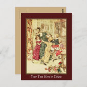 ユアテキスト/カラーアーサーラッカムビンテージクリスマス ポストカード (正面/裏面)