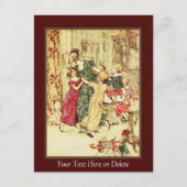 ユアテキスト/カラーアーサーラッカムビンテージクリスマス ポストカード (正面)