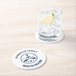 ユアビーチハウスファミリーネームいかりオールスターズ ラウンドペーパーコースター