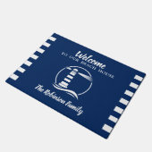 ユアビーチハウス航海のクラシックライトハウス ドアマット (アングル)