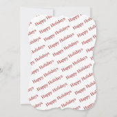 ユアフォトスノーウィー格言ファンシーがハッピーホリデーを切り取る シーズンカード (裏面)