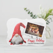 ユアフォトスノーウィー格言ファンシーがハッピーホリデーを切り取る シーズンカード (スタンド正面)