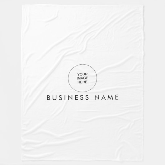 ユアホテルホステルモーテルロゴヒアスタイリッシュシンプル フリースブランケット (正面)