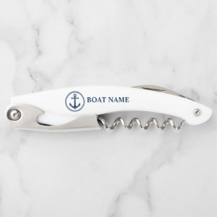 ユアボートネームクラシックシーいかりオンホワイト ソムリエナイフ