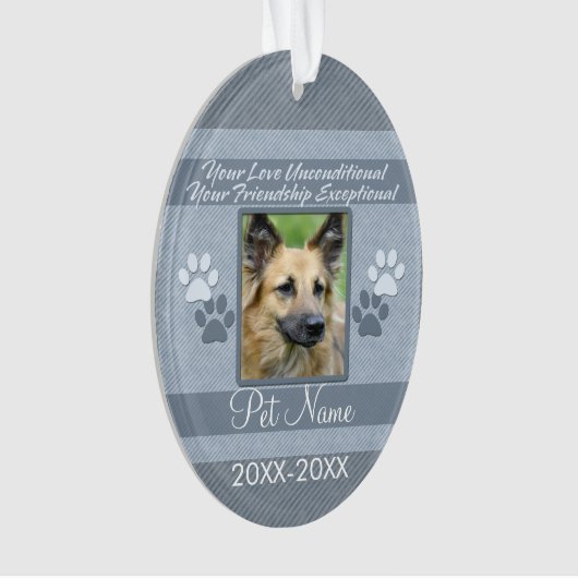 ユアラブ無条件ペット悔やみや弔慰カスタム オーナメント (正面)