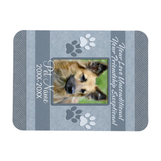 ユアラブ無条件ペット悔やみや弔慰カスタム マグネット (横)