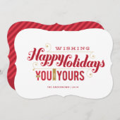 ユアーズ&ユアーズホリデーカード シーズンカード (正面/裏面)