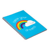 ユア後を追ドリームズかわいいレインボー ノートブック (右側)