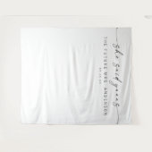 ユア・ゲストがヤアース！と叫ぶ面白いウェディングシャワーの装飾用背景 タペストリー (正面(横))