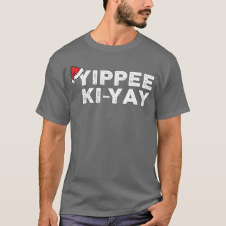 ユイピーキヤイ 面白い クリスマス サンタ 復古 Tシャツ