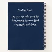 ユウモンの怪物：遠吠えのヨウイ ノートブック (裏面)