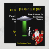 ユエモノサンタ🎅🛸UFOクリスマス 招待状 (正面/裏面)