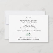 ユエレガントモダンーカリ結婚の詳細カード 招待状 (正面)