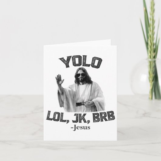 ユオロロルJk BrbイエスおもしろいイースタークリスチャンResu カード (正面)