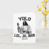 ユオロロルJk BrbイエスおもしろいイースタークリスチャンResu カード (黄色い花)