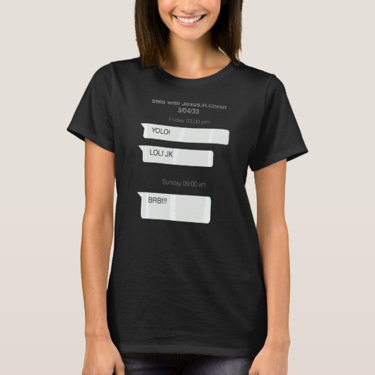ユオロJk Brbイエズイースタークリスチャン Tシャツ (正面)