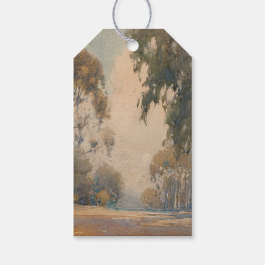 ユカリプタス (1922) – 繊細な水彩植物画 ギフトタグ (正面)