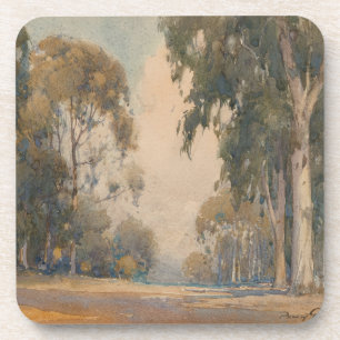 ユカリプタス (1922) – 繊細な水彩植物画 コースター