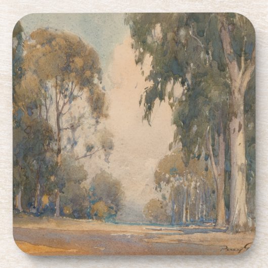 ユカリプタス (1922) – 繊細な水彩植物画 コースター (正面)