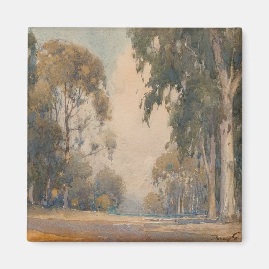 ユカリプタス (1922) – 繊細な水彩植物画 マグネット (正面)