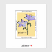 ユキノシタ紫色の花 シール (シート)