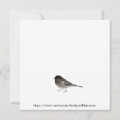 ユキヒメドリカード サンキューカード (裏面)