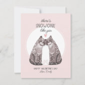ユキヒョウかわいいバレンタイン シーズンカード (正面)