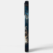 ユキヒョウが城をじっと見る Case-Mate iPhoneケース (裏面 / 左)