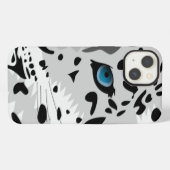 ユキヒョウのアニメ iPhoneケース (裏面横)