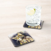 ユキヒョウのコルクコースター コースター (右側)