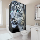 ユキヒョウのシャワーカーテン シャワーカーテン (インサイチュ)