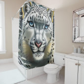 ユキヒョウのシャワーカーテン シャワーカーテン (インサイチュ)