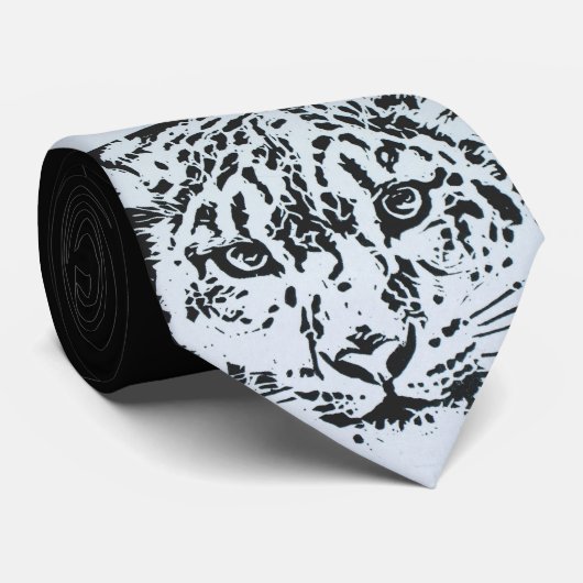 ユキヒョウのタイ ネクタイ (ロール)