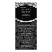 ユキヒョウのプリントのサロンのクーポンスペシャル ラックカード (裏面)