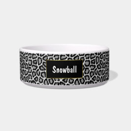 ユキヒョウのプリントカスタムな猫ボール ボウル