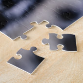 ユキヒョウのポートレートアップ ジグソーパズル (側面)