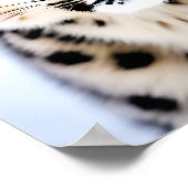 ユキヒョウのポートレートアップ ポスター (角)