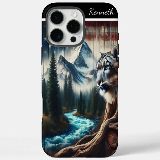 ユキヒョウのマウンテンビュー Case-Mate iPhoneケース (裏面)