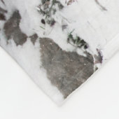 ユキヒョウの兄弟の歩くこと フリースブランケット (角)