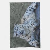 ユキヒョウの夢 キッチンタオル (縦)