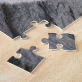 ユキヒョウの氷った凝視 ジグソーパズル (側面)