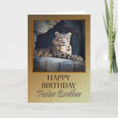 ユキヒョウの誕生日をフォスター兄弟のために カード (正面)